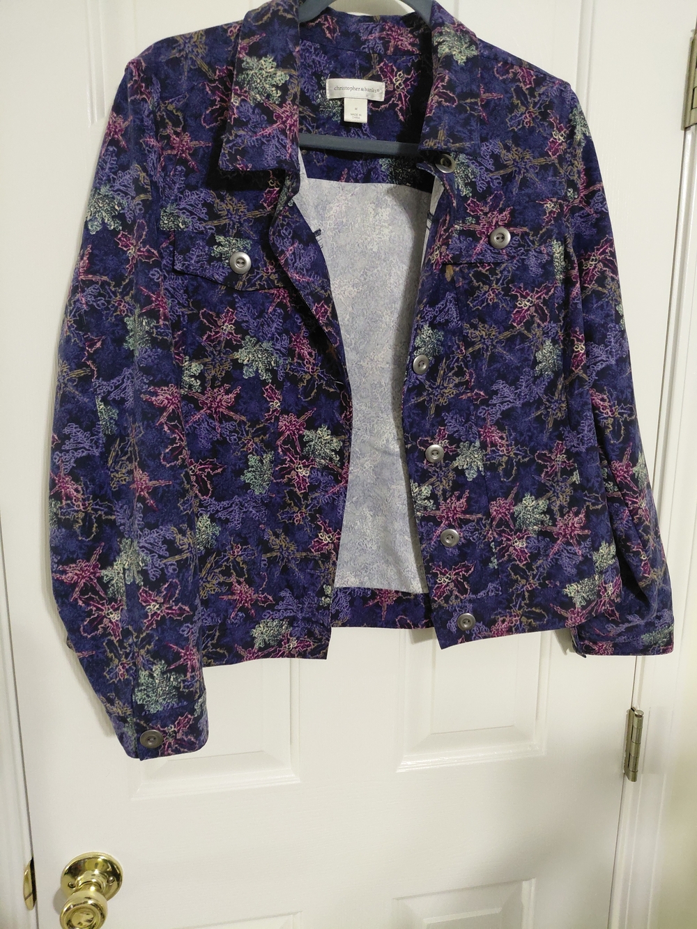 Christopher & Banks BLUE Floral Print Jacket